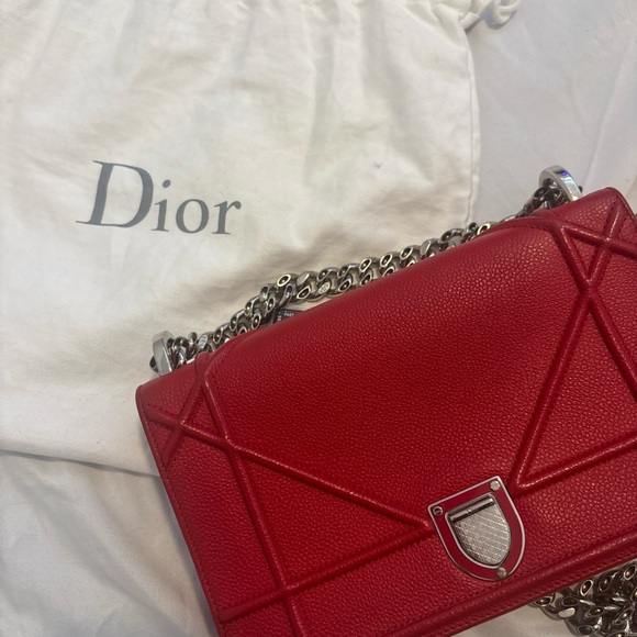 Dior Red Calfskin Crossbody Bag - Picture 1 of 6